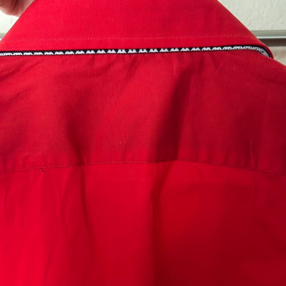 Red Men's Dress Shirt - Picture 5 of 5